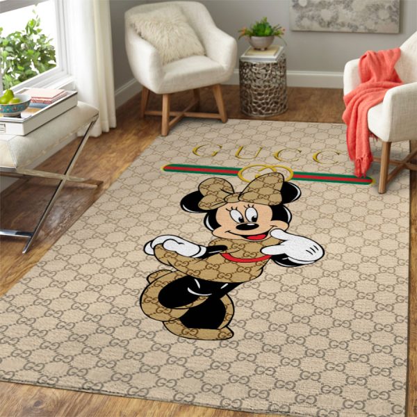 Cartoon Minnie Mouse Gucci Rug