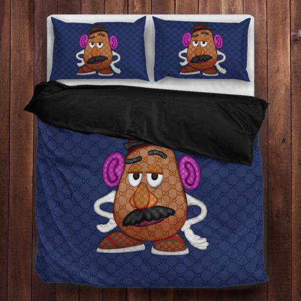 Toy Story Cartoon Mr. Potato Head Gucci Bedding Set