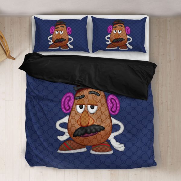 Toy Story Cartoon Mr. Potato Head Gucci Bedding Set