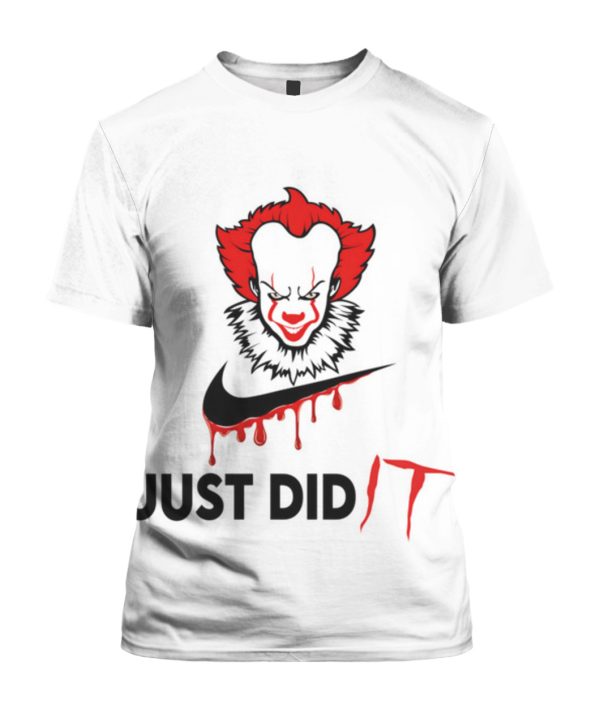 Horror Movie IT Pennywise Nike Bleed Just Did It T-Shirt