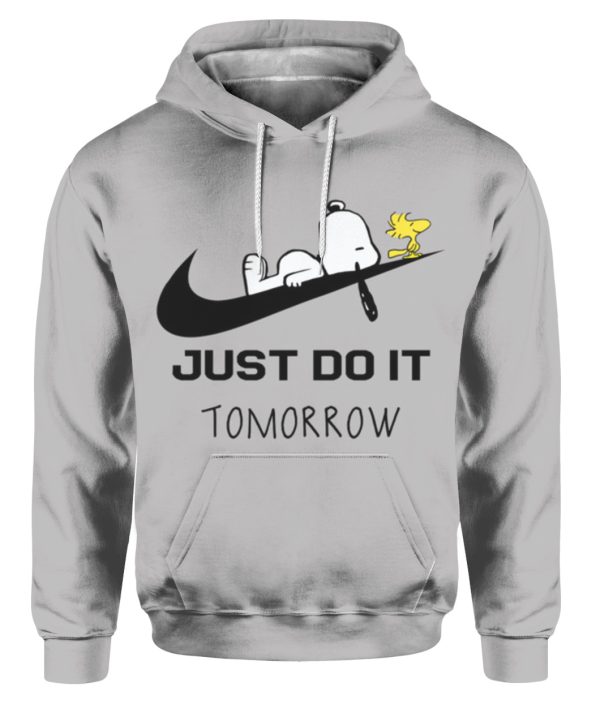Peanuts Cartoon Snoopy X Nike Just Do It Tomorrow Hoodie