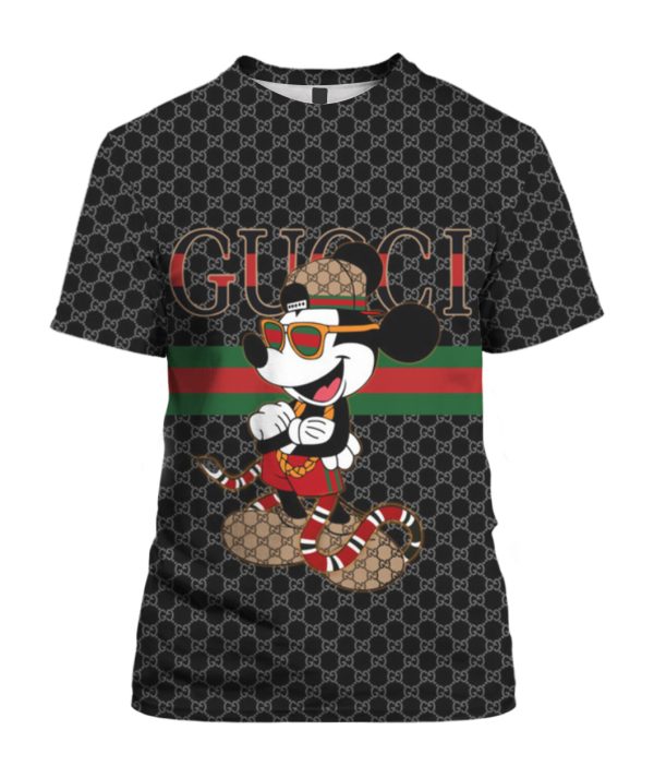 Cartoon Snake Mickey Mouse Gucci T-Shirt