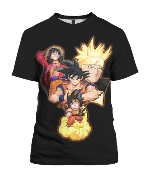 One Piece Naruto Dragon Ball T-Shirt