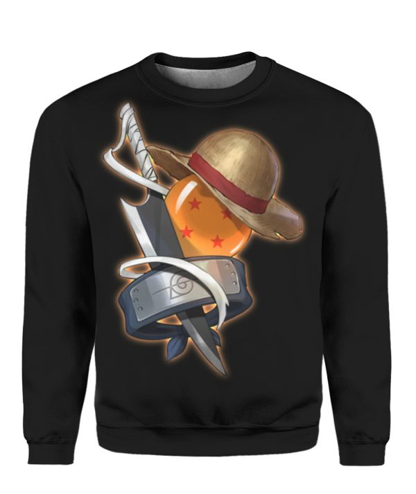 Bleach One Piece Naruto Dragon Ball Sweatshirt