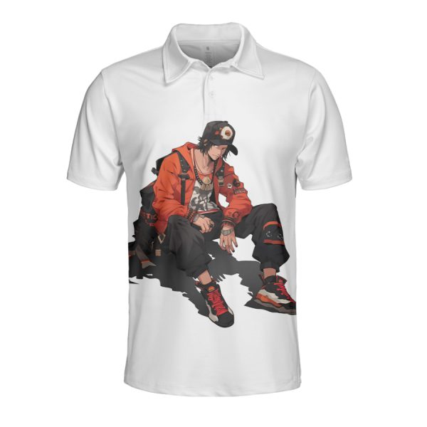 One piece Portgas D. Ace in Street style Polo Shirt