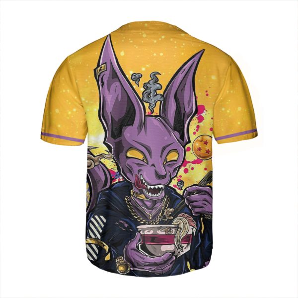 Anime Dragon Ball Beerus Jersey Shirt