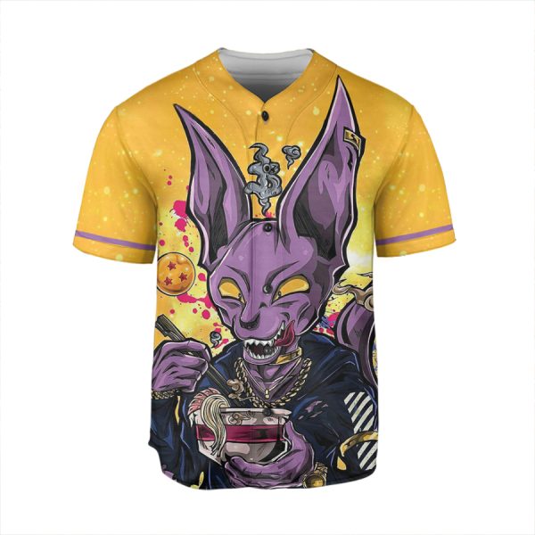 Anime Dragon Ball Beerus Jersey Shirt