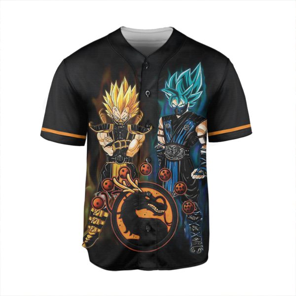 Anime Dragon Ball Son Goku And Vegeta Jersey Shirt