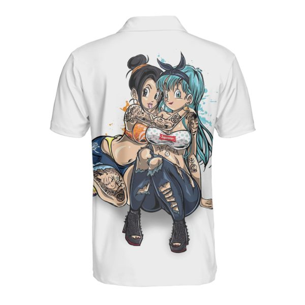 Anime Dragon Ball Bulma And Chichi Polo Shirt