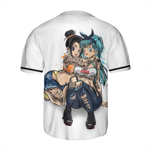 Anime Dragon Ball Bulma And Chichi Jersey Shirt