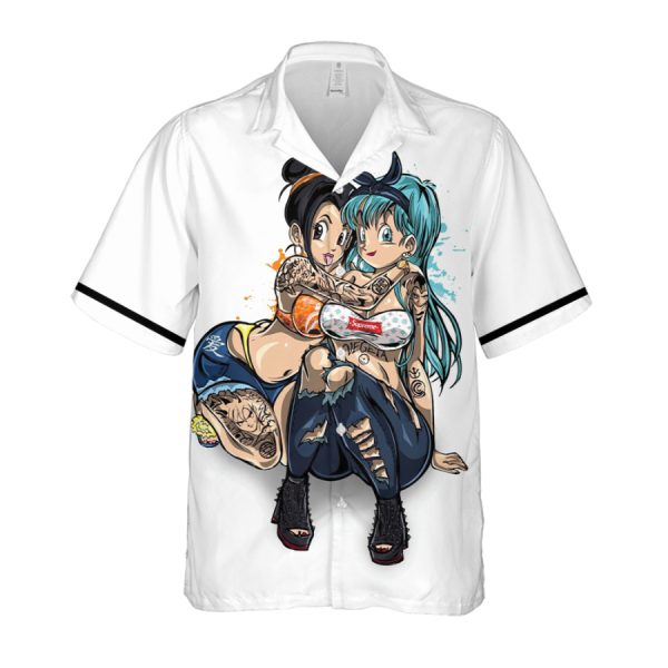 Anime Dragon Ball Bulma And Chichi Hawaiian Shirt