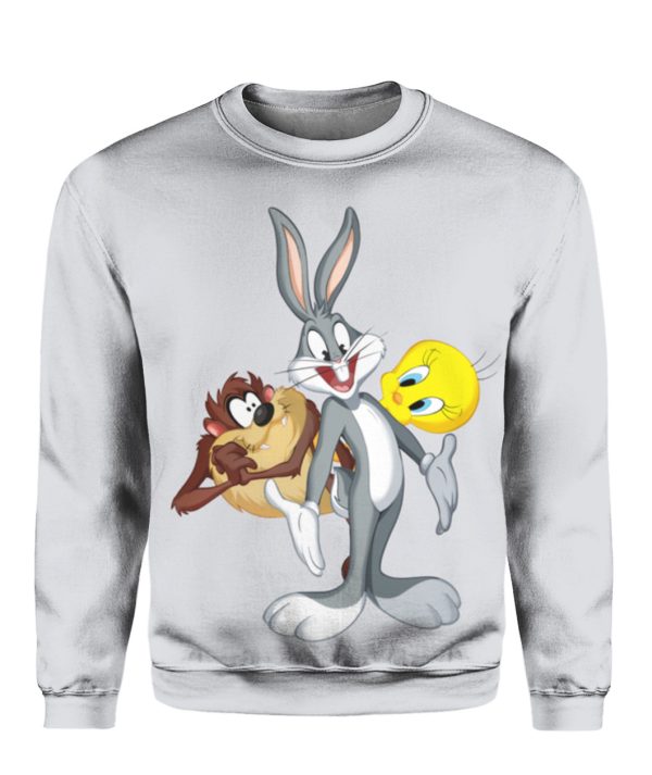 Bugs Bunny, Tasmanian Devil, Tweety Bird, Looney Tunes Sweatshirt