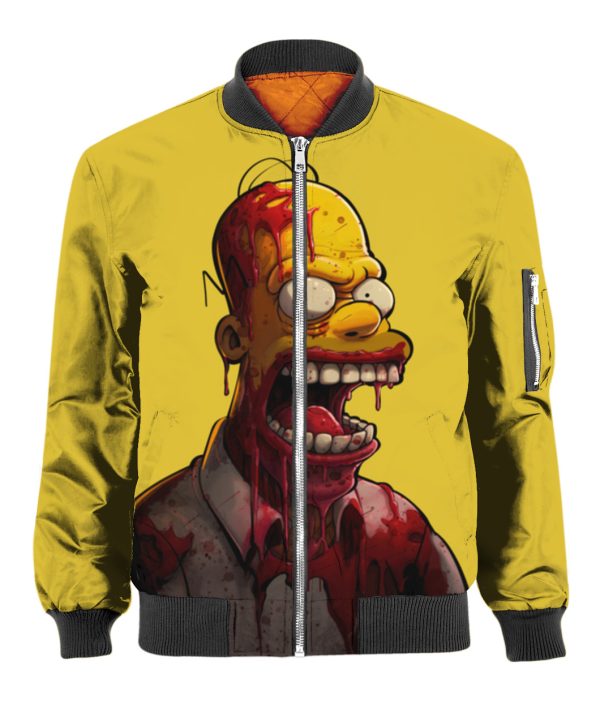 Homer Simpson Bloody Bomber Jacket