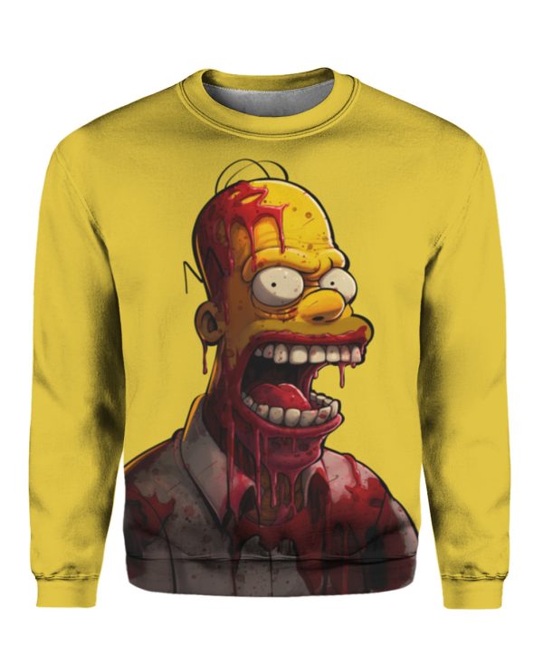 Homer Simpson Bloody Sweatshirt