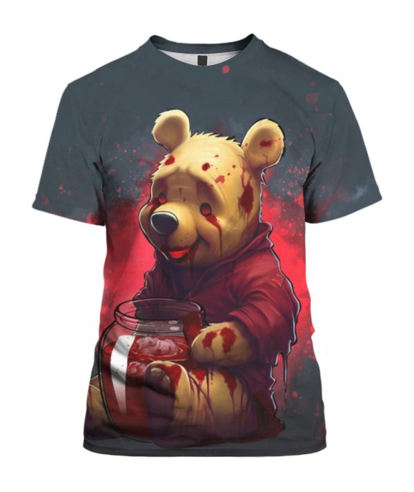 Winnie the Pooh with blood jar T-Shirt