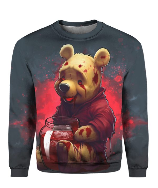 Winnie the Pooh with blood jar Sweatshirt